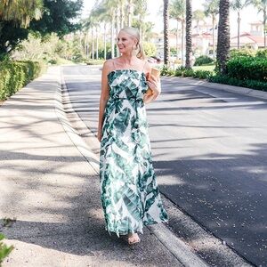 Chelsea 28 palm print maxi dress